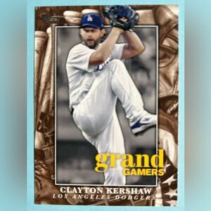 2024 Topps Grand Gamers Los Angeles Dodgers, Clayton Kershawn Card #GOG-19